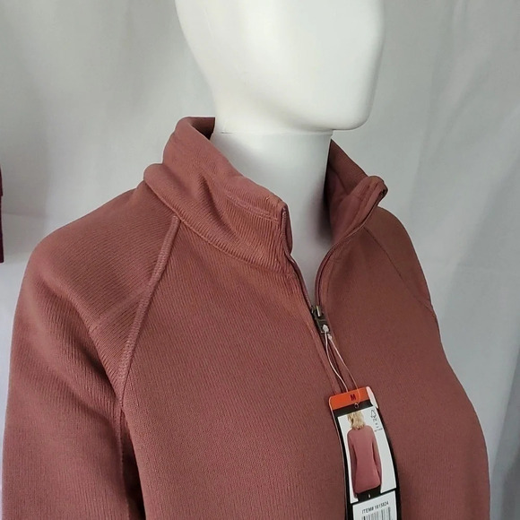 Stormpack | Ladies' Sweater Fleece lined Quarter Zip Pullover | Rose Pink | NWT - Picture 5 of 7